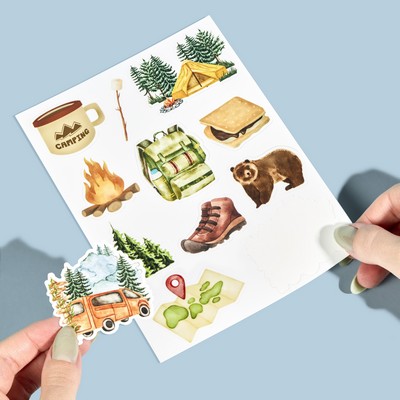 8.5"x11" Custom Sticker Sheets