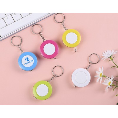 Mini Candy Retractable Tape Measure Keychain